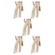 thumbnail image 3 of Pantalones de Mujer Sonducket Algodón y lino Color Caqui Pierna ancha, 3 of 6