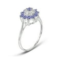 thumbnail image 3 of JewelersClub Tanzanite Ring Birthstone Jewelry – 1.10 Carat Tanzanite 0.925 Sterling Silver Ring Jewelry with White Diamond Accent – Gemstone Rings with Hypoallergenic 0.925 Sterling Silver Band, 3 of 4