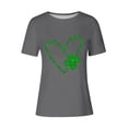 thumbnail image 3 of Mujeres Manga Corta de Verano Tops Impreso Sudadera Casual, Cuello Redondo Blusa Ligera para la Primavera Y el Verano, 3 of 4