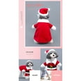 thumbnail image 4 of Vestimenta navideña para perros de invierno: traje de Papá Noel con gorra, tamaño XS, diseño cálido y fácil de poner., 4 of 7