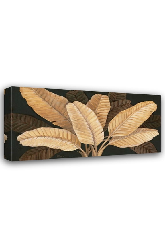 Paul Brent 24x14 Gallery Wrapped Canvas Wall Art Titled - Calypso Leaves I