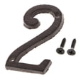 thumbnail image 4 of 2x de Número de de Hierro Forjado DIY Números de Dígitos 1 2 Sunnimix Placa de la placa de la puerta del hierro, 4 of 8