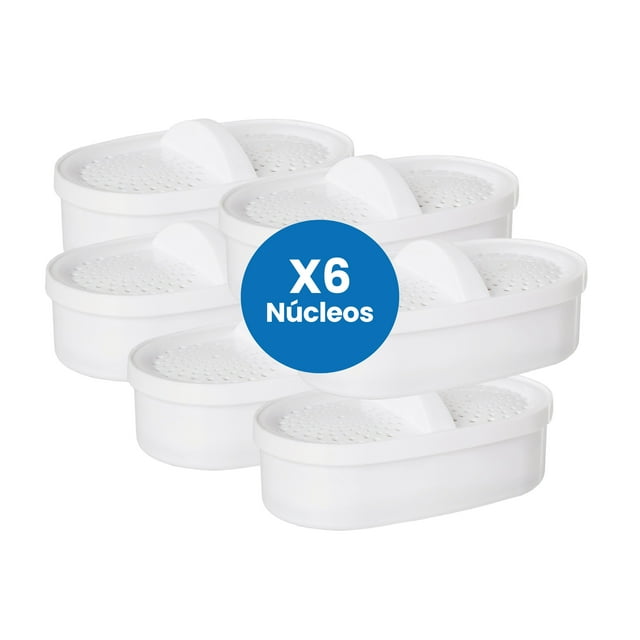 Pack X6 Repuestos Núcleo Filtro Purificador Agua Jarra Bali