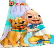 CoComelon Toddler Ultra-Soft Micro Fleece Blanket Fabric Blanket Winter Summer Home "39.37x27.56inch"