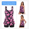 thumbnail image 6 of OCEAN BLUES Plus Size Women's Swimsuit Set for Women Tankini Top Swimwear with Shorts Two Piece Bathing Suit Size XL, 6 of 6