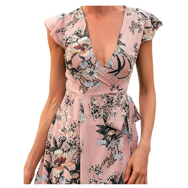 Maxi Vestido Dama Mujer Fiesta Ó Playa Sexi Elegante Cruzado Dara