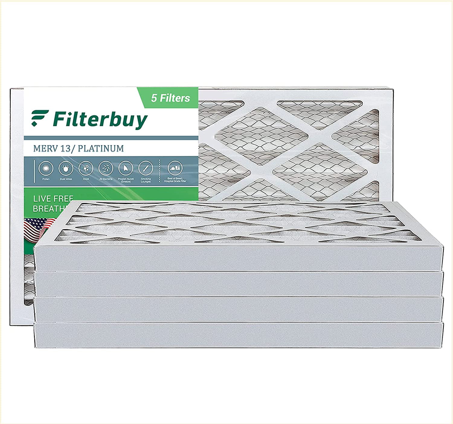 18x36x2 Ultimate Allergen Merv 13 Replacement AC Furnace Air Filter 6 Pack 