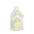 thumbnail image 2 of Christmas Village Houses,Christmas Village Sets,1Pcs Ceramic Christmas Village Houses,Xmas Street Lamp DIY Xmas Village Houses Figurine for Tabletop Mantle Decor(#011), 2 of 6