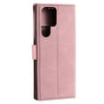 thumbnail image 6 of PU Leather Wallet Case for Samsung Galaxy S22 Ultra, Detachable Wrist Hand Strap Magnetic Clasp Flip Folio Cover with Card Slots Cash Holder Kickstand Soft Silicone Shockproof Anti-Scratches Case,Pink, 6 of 6