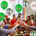 thumbnail image 3 of Globos de Navidad, Globo Blanco Verde de Cumpleaños, 15 Piezas de Decoración de Globos de Helio de Látex de 12 Pulgadas, Globos de Fiesta, para Fiesta de Festival de Bodas de Cumpleaños C, 3 of 5
