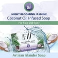 thumbnail image 5 of Coco Fiji Soap Bar for Face and Body Infused With Organic Coconut Oil, Night Blooming Jasmine, Essential Oil, Natural Soap for Moisturizing & Pore Purifying Skin, 7 oz Pack of 2, 5 of 9