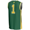 thumbnail image 3 of Unisex GameDay Greats #1 Green NDSU Bison Lightweight Basketball Jersey, 3 of 4