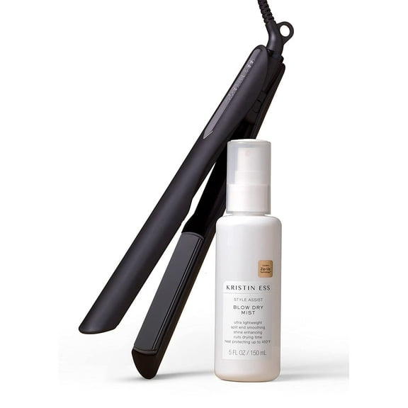 Kristin Ess NanoBlack 3-in-1 Flat Iron   Blow Dry Mist 5 oz, Variety Pack