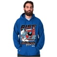thumbnail image 4 of The Smurfs Kanji Rise and Grind Hoodie Hooded Sweatshirt Men Brisco Brands M, 4 of 6