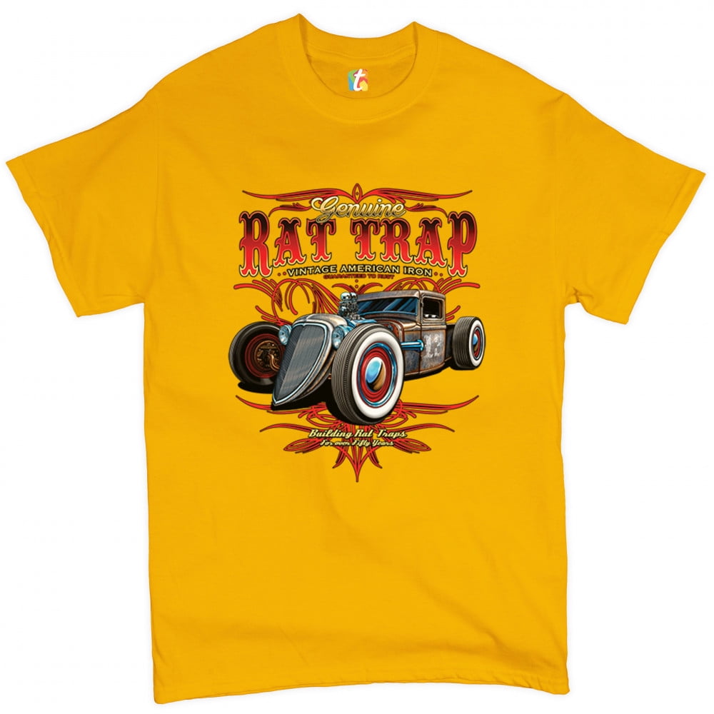 Tee Hunt Genuine Rat Trap TShirt Route 66 Vintage Hot Rod Old School