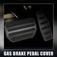 thumbnail image 2 of 1 Set Automatic Transmission Car Brake Pedal Pad Gas Accelerator Pedal Cover for Suzuki Jimny JB64W Sierra JB74W Black, 2 of 6