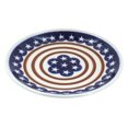thumbnail image 2 of Blue Rose Polish Pottery Stars & Stripes Dessert Plate, 2 of 2