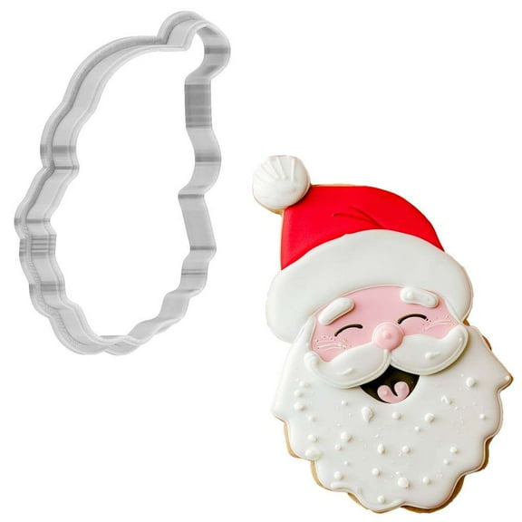Christmas Jolly Santa Laugh Cookie Cutter 4 Inch Made in USA by WONDERTORY