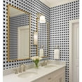 thumbnail image 3 of S4Sassy Self Adhesive Wallpaper, White Polka Dot Wallpaper, Removable DIY Vinyl Wall Covering, Peel and Stick Contact Paper for Entryway Accent Wall, Easy Home Decor (25"x240"), 3 of 9