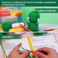 thumbnail image 2 of Beginner Crochet Kit, Dinosaur Starter Crochet Animal Kit with Yarn and Tutorial, Starter Pack for Adults and Kids, Green, 2 of 6