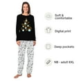 thumbnail image 2 of Golf Christmas Tree Matching Pajamas Family And Dog, Black And White Pajamas, 2 Pieces, 2 of 7