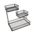 thumbnail image 2 of Cesta de frutas, cuenco, estante de encimera de cocina, mostrador de varios niveles, gran capacidad, cuenco para verduras, estante de almacenamiento negro, 2 of 8