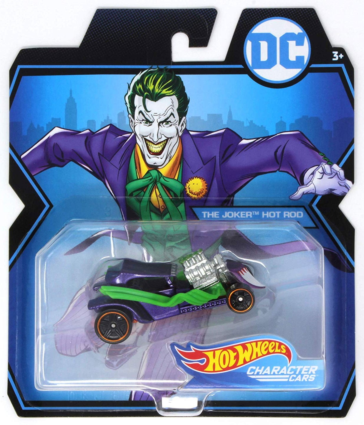 Hot Wheels Character Cars The Joker Hot Rod DieCast Car
