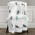 thumbnail image 5 of Lush Decor Rowley Birds Throw Blanket Blue & Gray 60"" L x 50"" W, 5 of 5