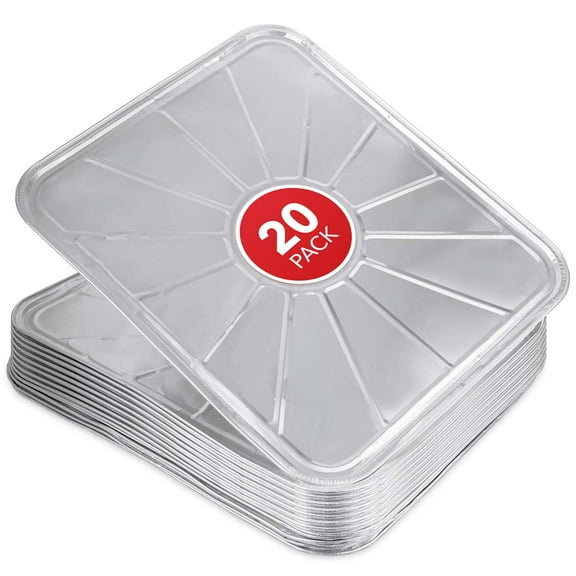 Disposable Foil Oven Liners (20 Pack) Aluminum Foil Oven Liners for Bottom of Electric Oven & Gas Oven, Reusable Oven Drip Pan Tray for Cooking & Baking, Disposable Baking Mats - Stock Your Home
