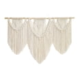 thumbnail image 4 of Senyalarge macrame wall hanging - Boho Tapestry Macrame Wall Decor Art- Chic Bohemian Handmade Woven Tapestry Home Decoration - 43"x32" (Beige-Triaenya), 4 of 6