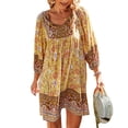 thumbnail image 2 of Vestido Floral ANGGREK Mini Vestido Informal Cuello En V Transpirable Elegante Para Fiesta, 2 of 6