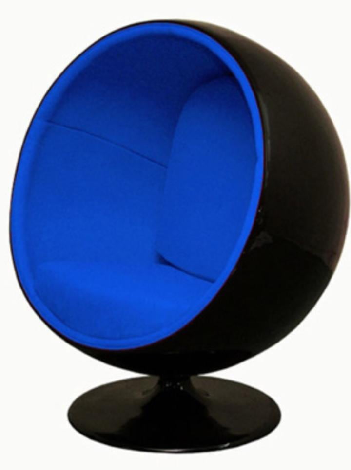 black globe chair