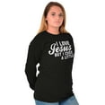 thumbnail image 5 of I Love Jesus But I Cuss a Little Women's Long Sleeve T Shirt Brisco Brands S, 5 of 6