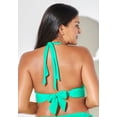 thumbnail image 2 of Swimsuits for All Women's Loop Strap Halter Bikini Top, 2 of 4