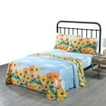 thumbnail image 2 of MarCielo 4-Piece Cotton Bed Sheet Set, Full – Beautiful Design, Easy Care, 2 of 8