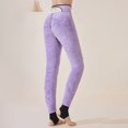 thumbnail image 3 of Gibobby Running Pantalones Deportivos Yoga Mallas gruesas terciopelo con nubes invierno para mujer, mallas largas cálidas nailon con cintura alta para y mallas largas terciopelo（Morado，Talla única), 3 of 5