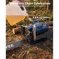 thumbnail image 3 of Efficient 20 Inch Gas Chainsaw – 52CC 2-Stroke Engine, Top Handle, Ergonomic Non-Slip Grip, Dual Fuel Tanks, Quick Start, Perfect for Wood Cutting, Tree Pruning, Yard Maintenance – 5200 Blue, 3 of 8