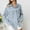 Blue, variant on Lilgiuy Women Casual Turndown Collar Long Sleeve Loose Hoodless Denim Outwear T-Shirt Autumn Blouse Tops Fall Fashion for 2022 Spring Winter