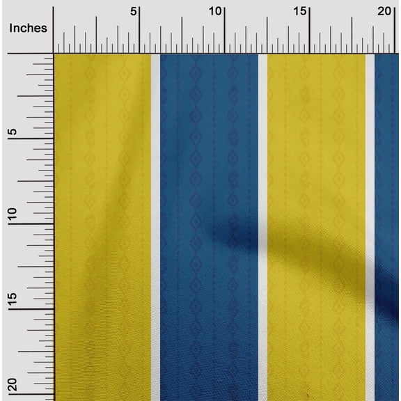 oneOone Organic Cotton Poplin Twill Fabric Wide Stripe Printed Fabric 1 Yard 42 Inch Wide