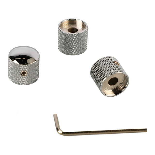 Guitar Tone Control Knob,3PCS Metal Guitar Dual Stacked Knobs Replacement For Electric Guitar Bass