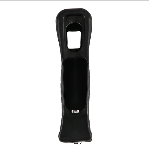 Funda de silicona con adaptador de sensor MotionPlus para el control remoto de Nintendo Wii, color negro