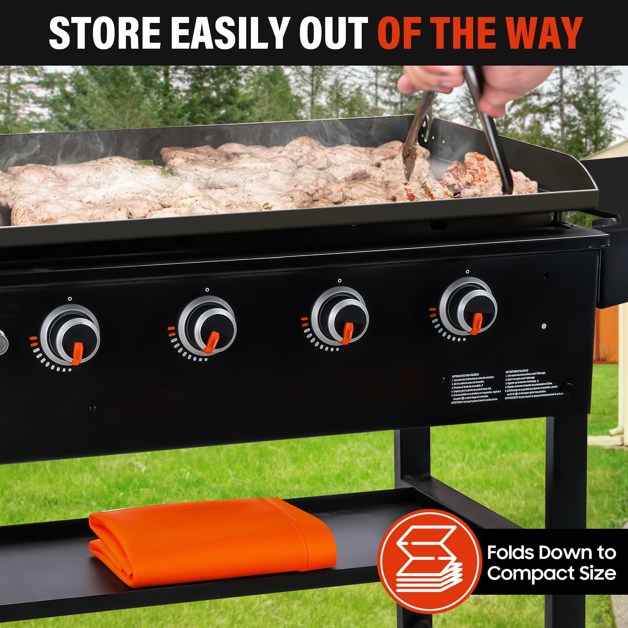 CHEFSPOT Griddle Mat Cover for Blackstone Omnivore Griddle - Silicone - Full Grill Cover Protector - 28 inch - New Models