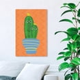 thumbnail image 2 of Wynwood Studio 'Stuck Together' Floral and Botanical Wall Art Canvas Print - Orange, Green, 24" x 36", 2 of 2