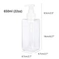 thumbnail image 4 of Dispensador de jabón espumoso UUJOLY, 650 ml, recargable, con 2 unidades transparentes, 4 of 4