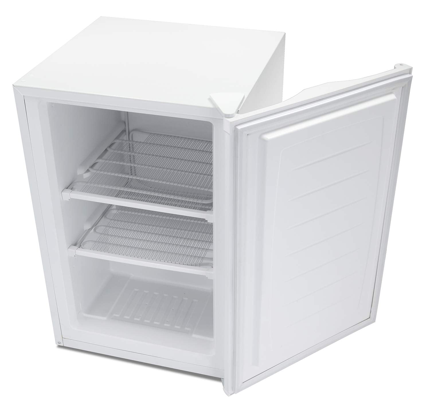 KNDKO 3.2Cu.ft Upright Freezer, Mini Freezer with Removable Shelves, Adjustable Thermostat for Home/Kitchen/Office, WHITE
