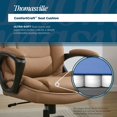 thumbnail image 5 of Thomasville Lansing Big & Tall Office Chair with Adjustable Ergonomic Lumbar Support, Tan, 5 of 9
