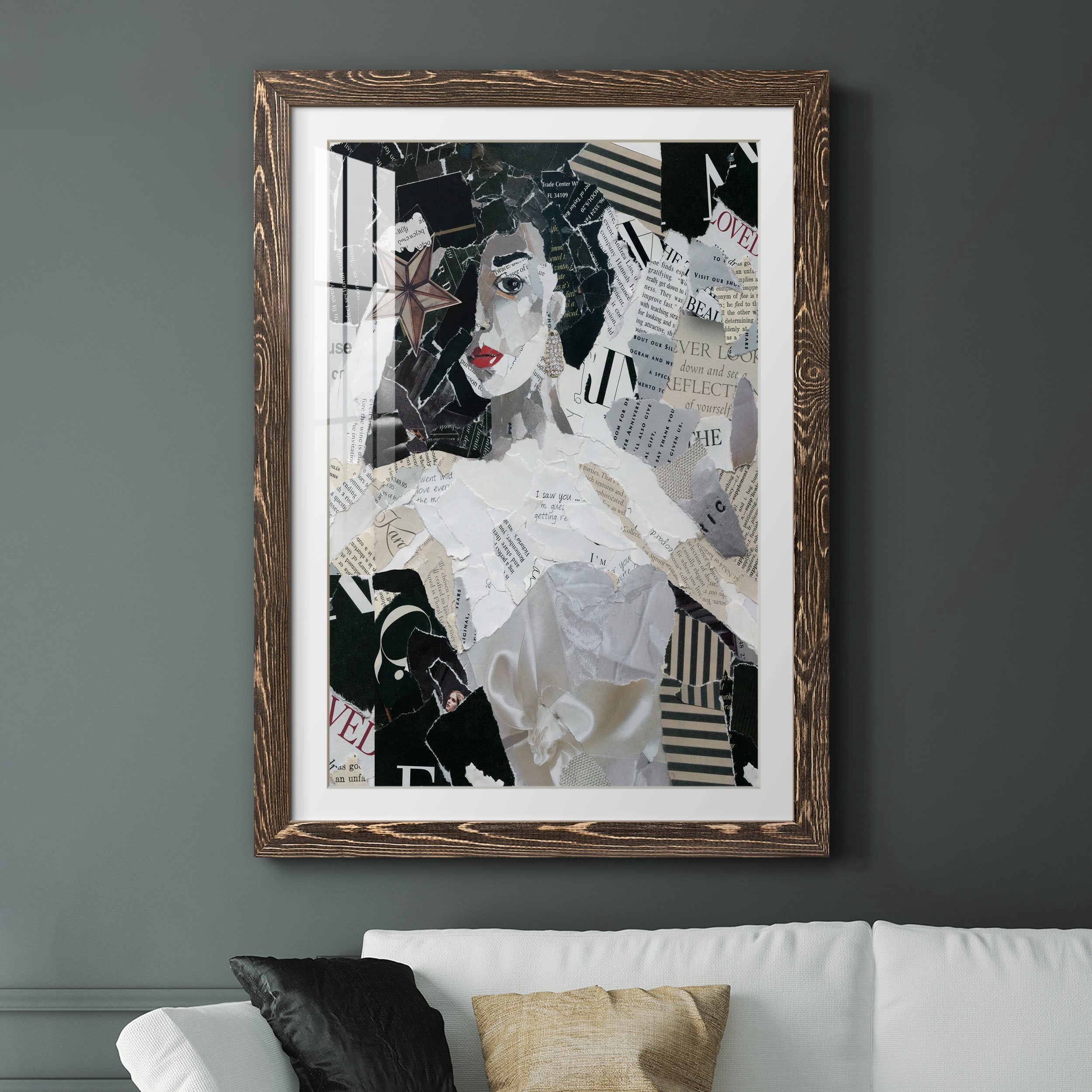 Runway Star - Premium Framed Print - Distressed Barnwood Frame - Ready to Hang