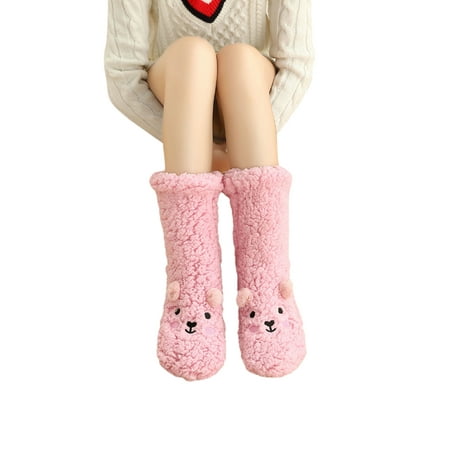 

Sunisery Women Men Socks Thickened Coral Velvet Sleep Floor Socks