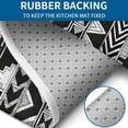 thumbnail image 4 of Black Geometric Triangle Chevron Pattern Bathroom Rugs Sets 3 Piece,Toilet Cover Set,Absorbent Non Slip Bathroom Mats Sets with U-Shaped Contour Rug Toilet Rug Set, 4 of 5