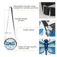 thumbnail image 3 of ERJLKXP Retro Blue Dragonfly Small Crossbody Bags for Women,Casual Travel Sling Bag,Over the Shoulder Cross Body Purses, 3 of 6